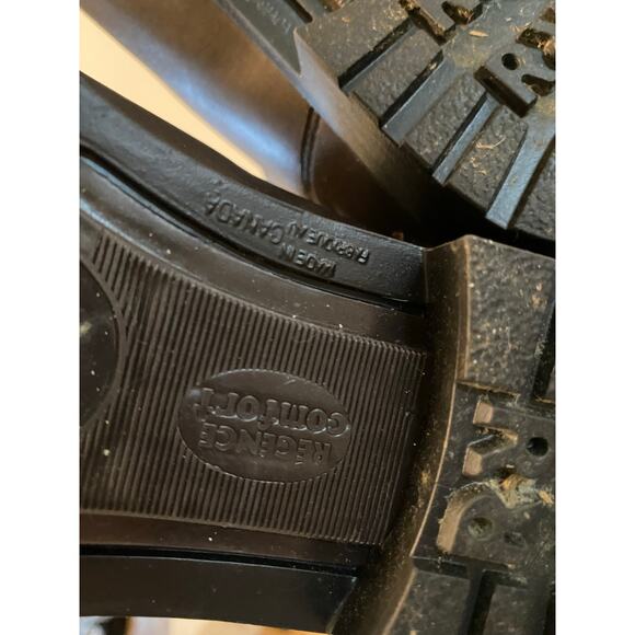 Blonde Tall Brown Leather Waterproof Knee High Boots-Size 8.5 - Picture 6 of 8